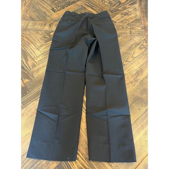 US Navy Men XS Wool Black Enlisted Service Uniform Dress Slacks Military Neutral - Picture 3 of 8